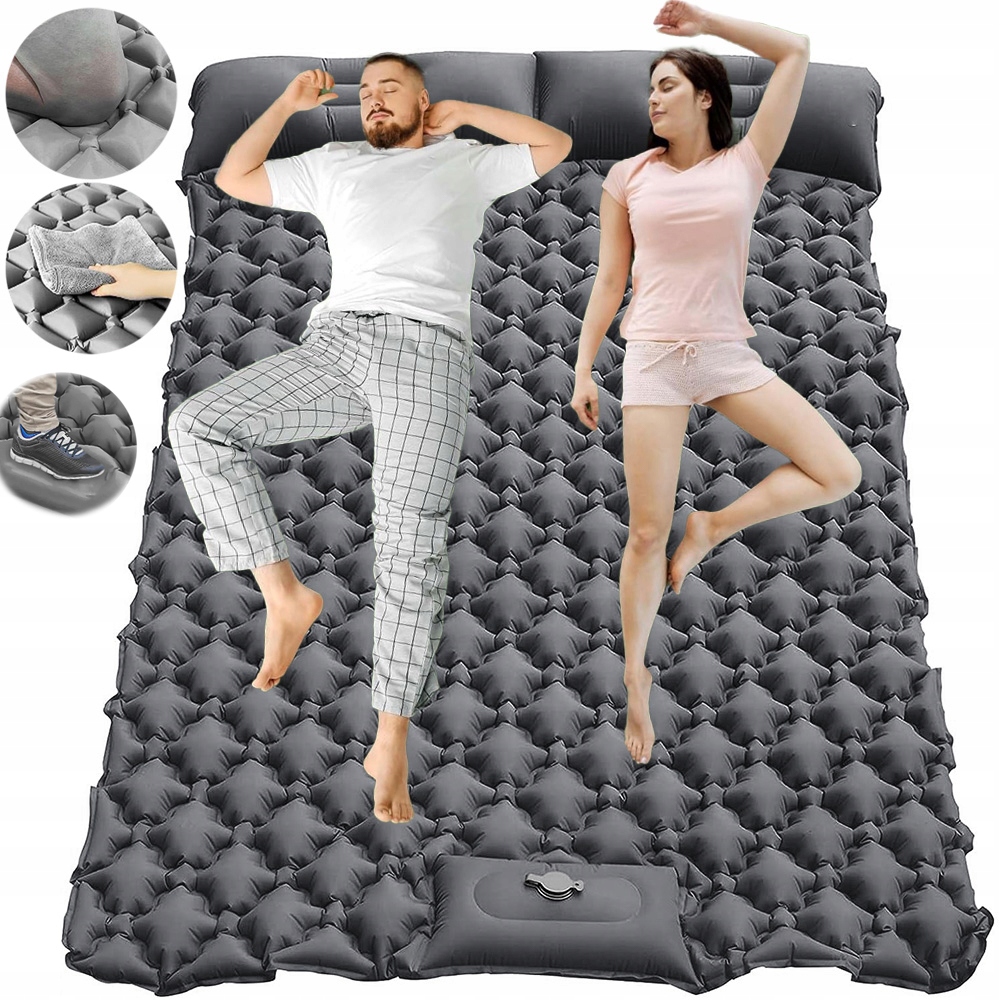 Dvojitá Matrace S Nafukovací Podložkou A Zabudovanou Pumpou