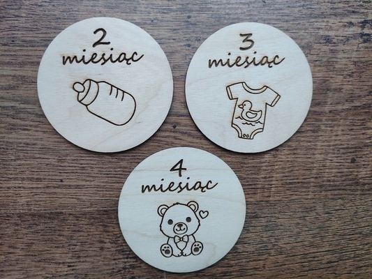 TABLICZKI Z MIESIĄCAMI KARTY DO ZDJĘĆ ALBUMU ROK Kod producenta 100%