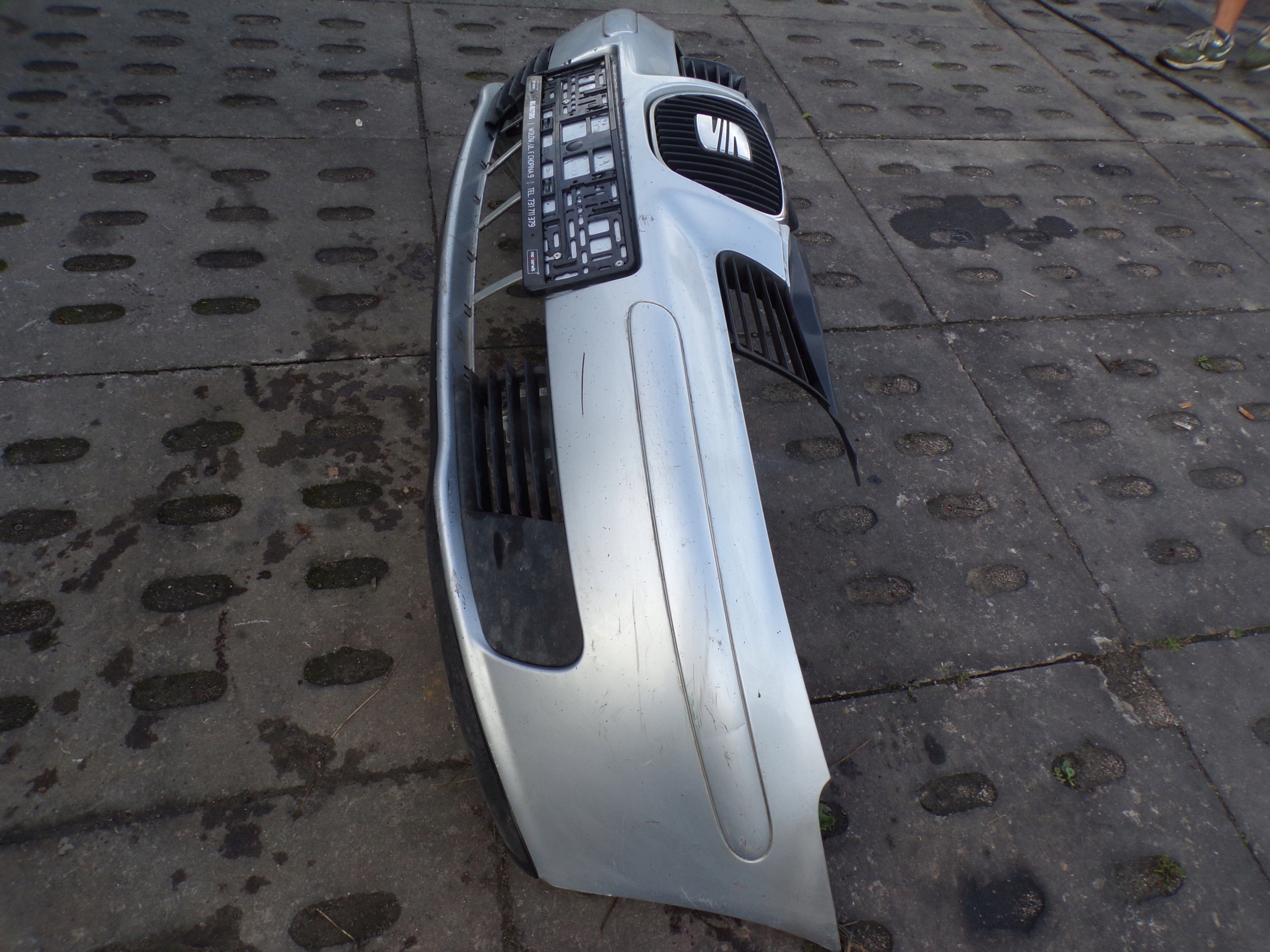 front bumper front SEAT IBIZA 3 III 6L (2) colour SREBRNY without NUMERU