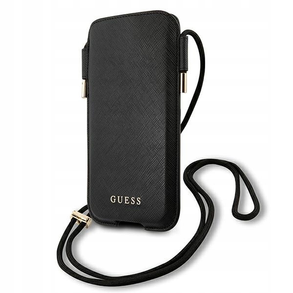 Guess Torebka GUHCP12MSAPSBK 6,1"czarny/black Saffiano