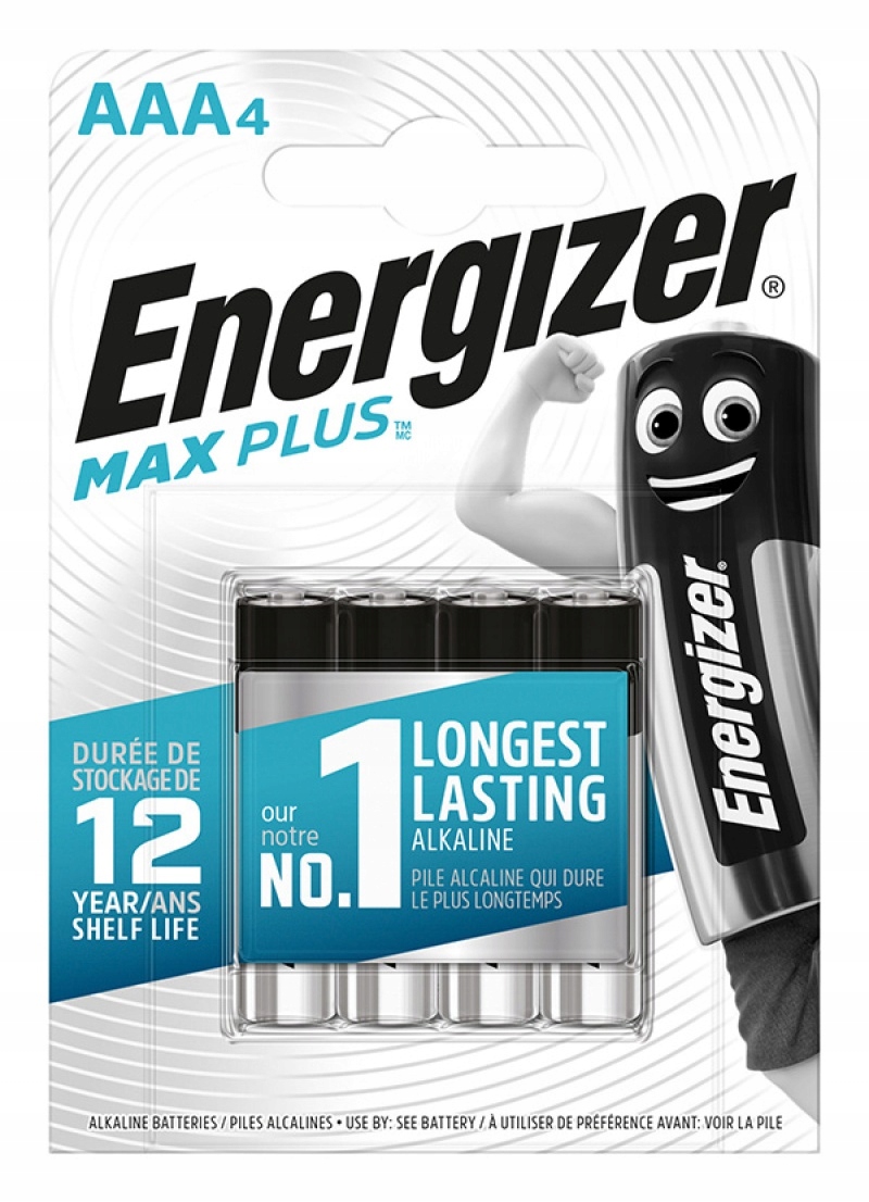 

Bateria Energizer Max Plus Aaa LR03 1,5V 4szt