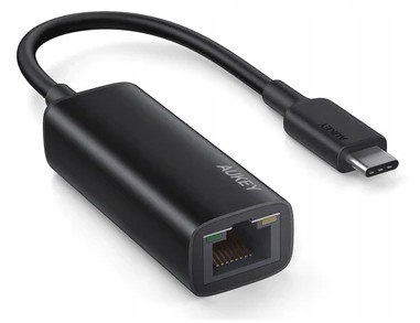 Aukey Karta sieciowa CB-A30 aluminiowa Usb-c Gigabit 10/100/1000 Mbps RJ45