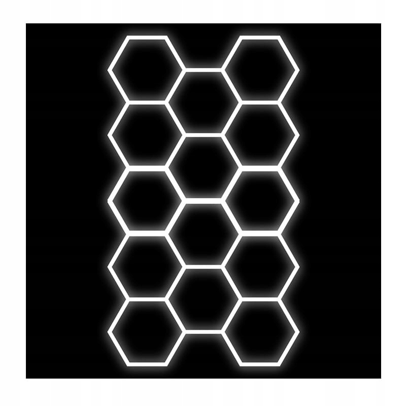 Zestaw 14 lamp Led Hexagon 399W 6500K 230V Ac nowoczesne oświetlenie
