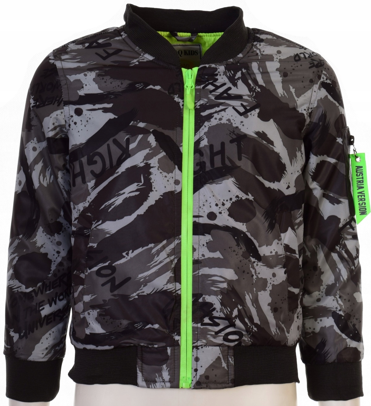 kurtka WIOSENNA Y2-2011C10 BOMBERKA MORO 128/134 Fason bomber