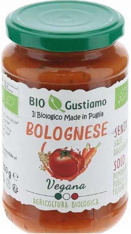 Levně 4x Omáčka Sugo Bolognese Vegano 350 g Bio Gustiamo