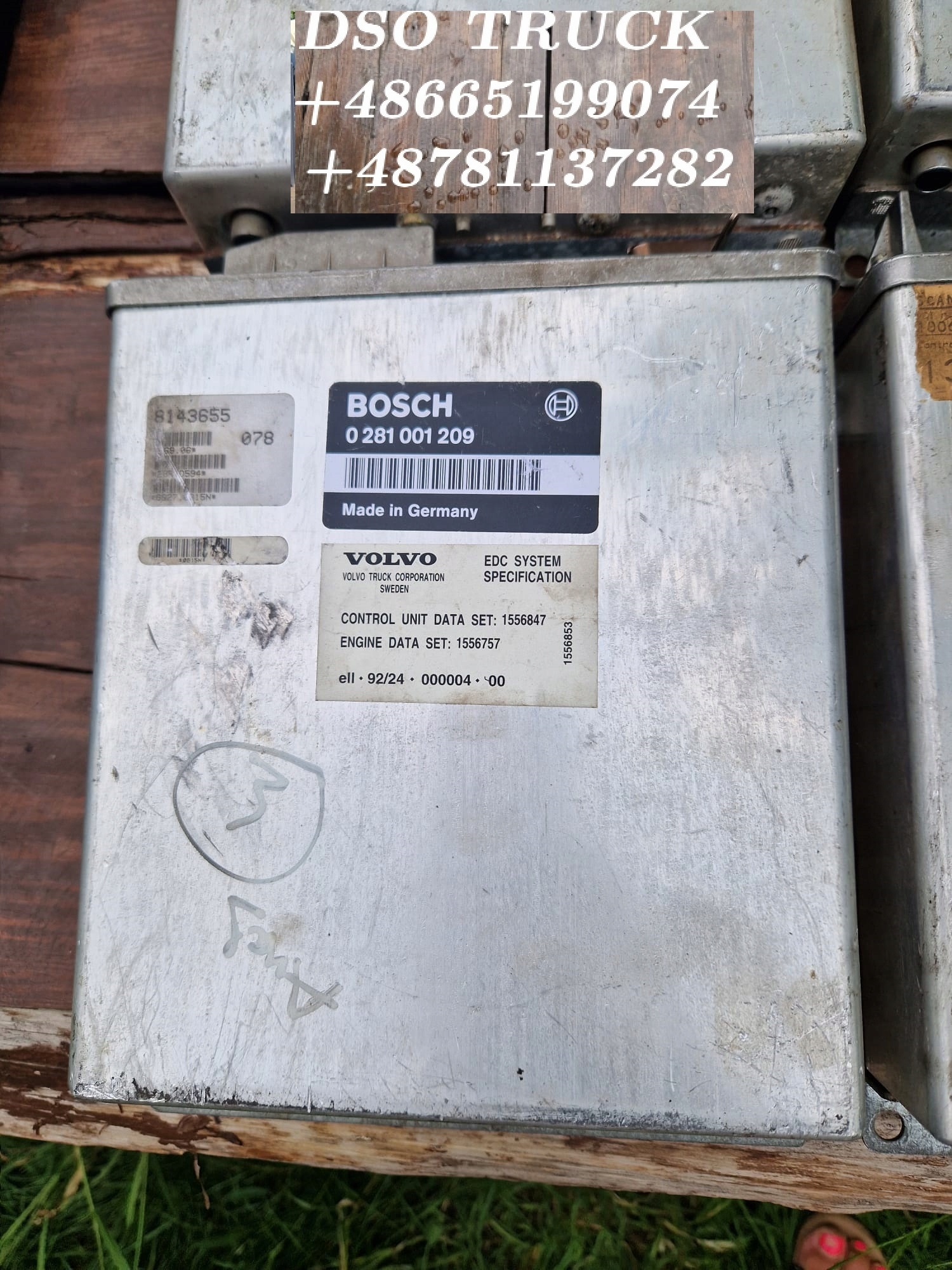 KOMPUTER STEROWNIK SILNIKA VOLVO BOSCH 0281001209 Numer katalogowy części 8143655      0281001209