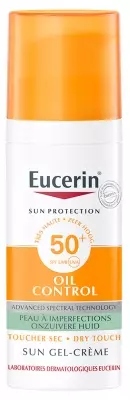 Eucerin Sun Gel-Cream Oil Control Krem -Żel przeciwsłoneczny Spf 50+ 50ml