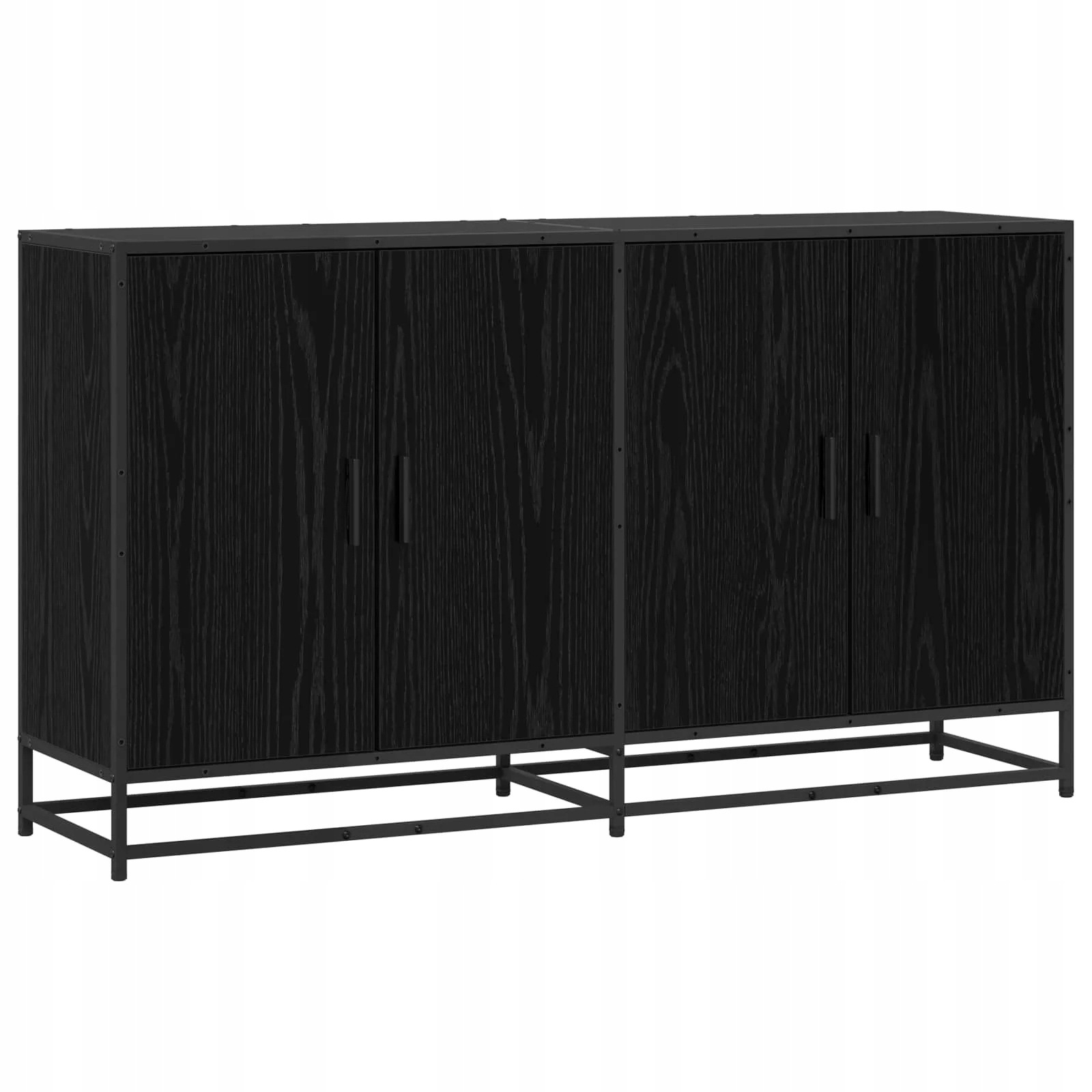 vidaXL Servírovací skříň Černý dub 134 x 35 x 76 cm Kompozitní dřevo