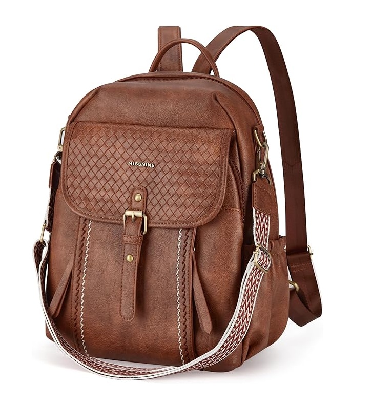 Batoh na notebook 13" eko kůže, elegantní městská taška