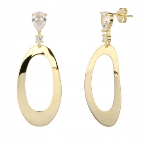 Stříbrné náušnice Ag 925 pozlacené IM0130125EG