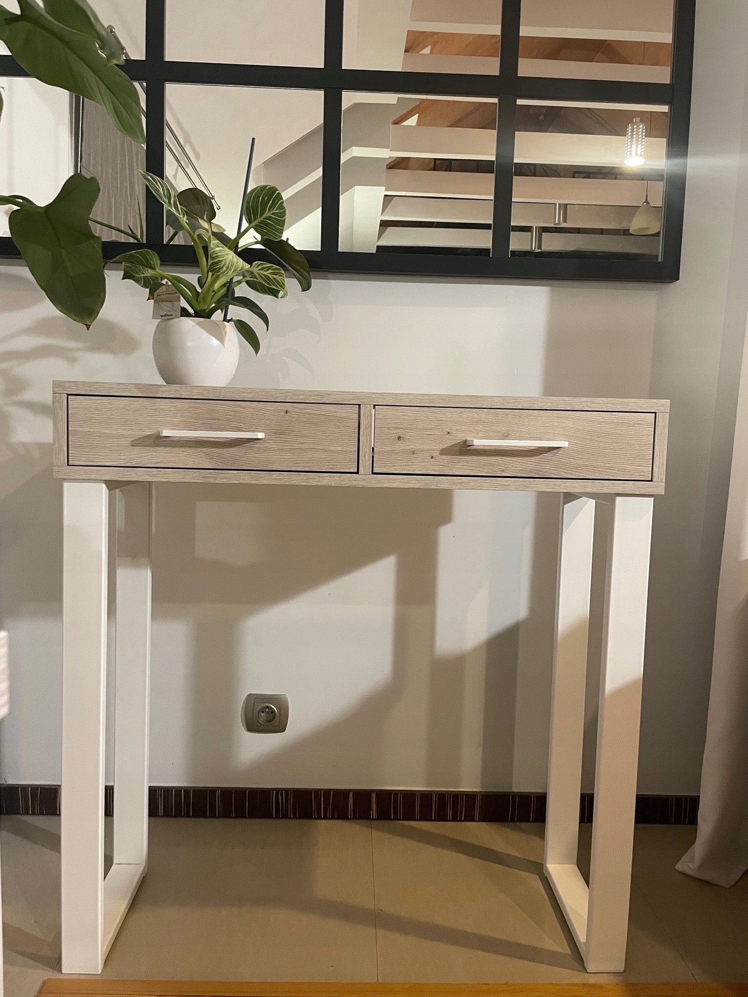 Konsola LOFT Z Szufladą Halifax Biały 90x30x94 Kod producenta brak