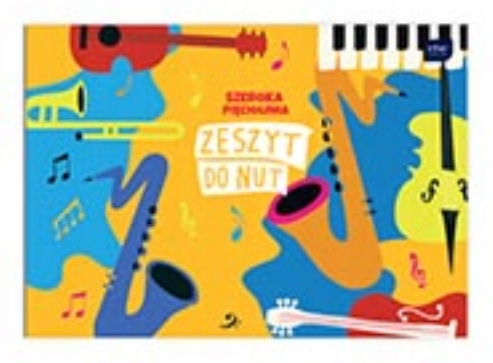 

Zeszyt B5 do nut muzyki SZeroka pięciolinia szkoła