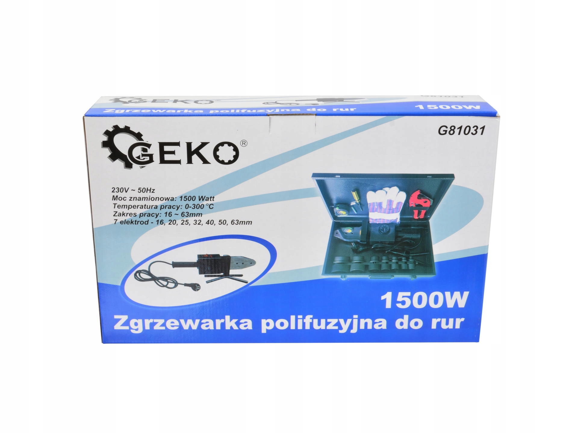 ZGRZEWARKA POLIFUZYJNA DO RUR REGULACJA 16 63 MM Brand Geko