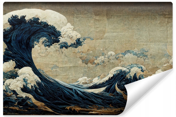 

Fototapeta Ocean Fale Japoński Styl Retro 270x180