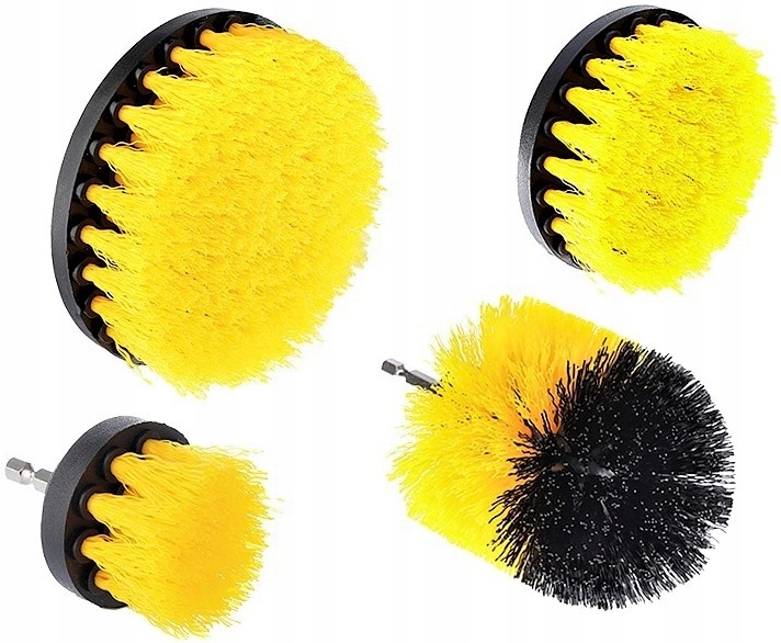 SZCZOTKA DO PRANIA TAPICERKI ZESTAW NA WKRĘTARKĘ