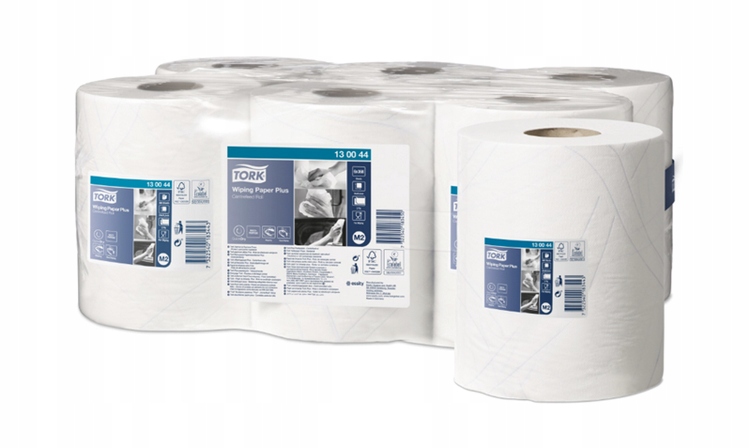 Tork 130044 czyściwo w roli centralnie dozowane, 2 warstwy, 6 rolek, 125m