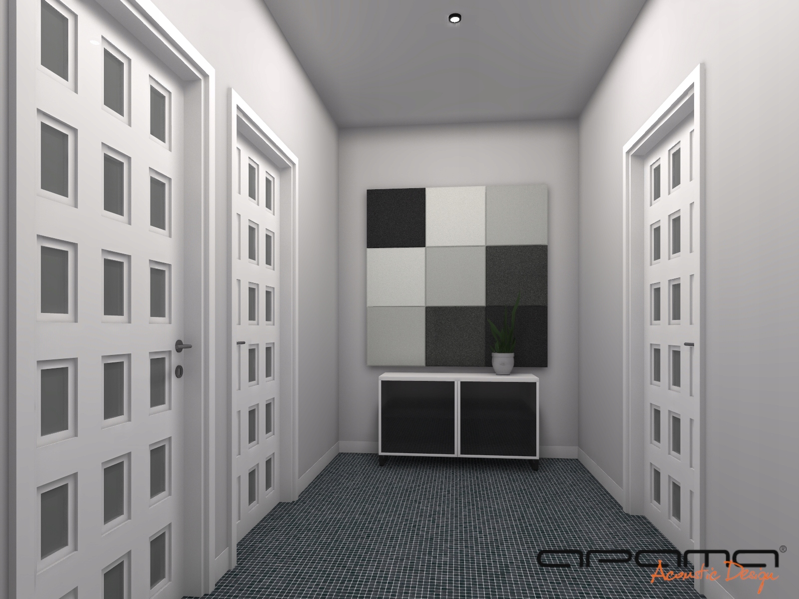 ZESTAW paneli ściennych akustycznych dekoracja APAMA DECOR gr. 3cm kolory Producent Apama