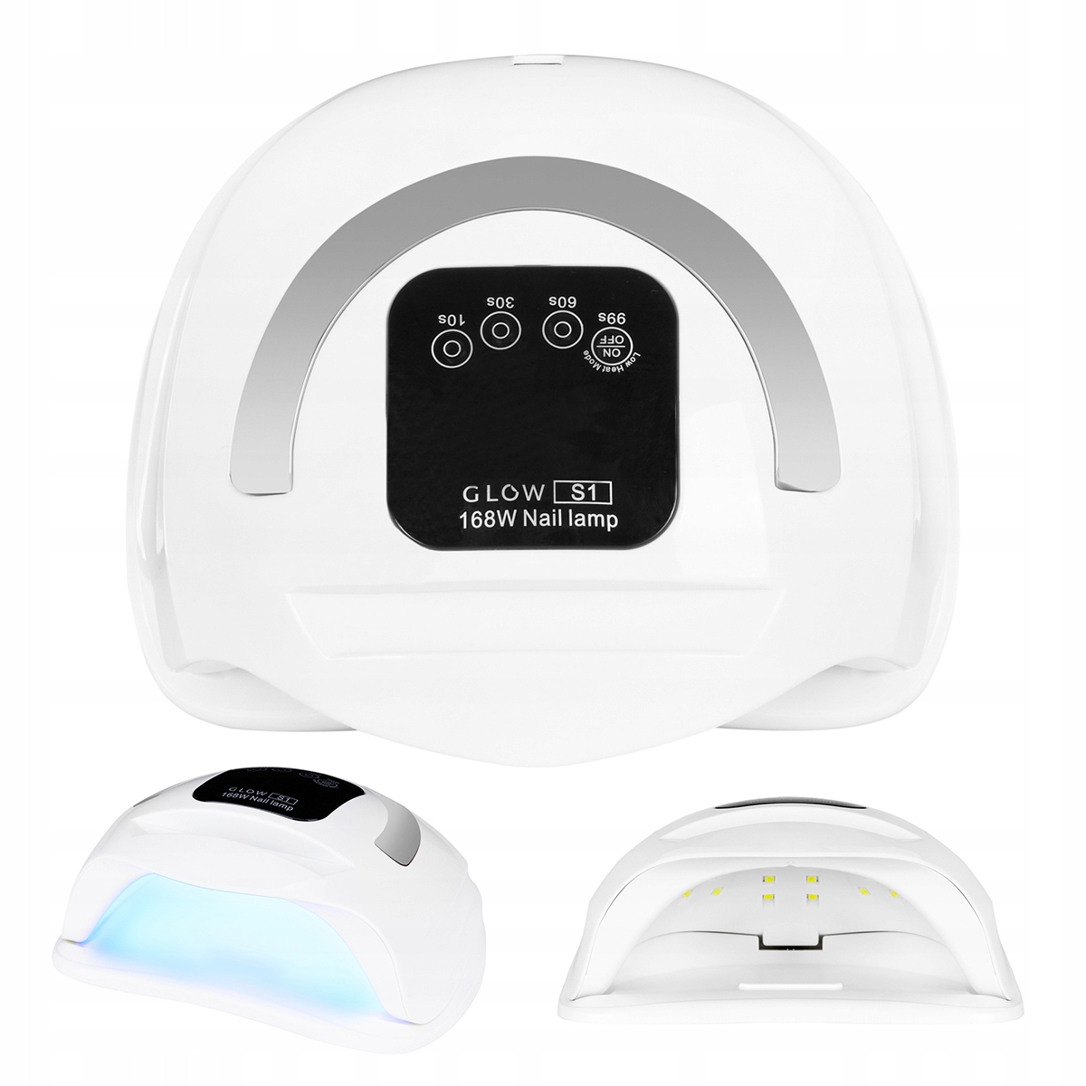 Uv lampa Dual Led Glow S1 168W stříbrná