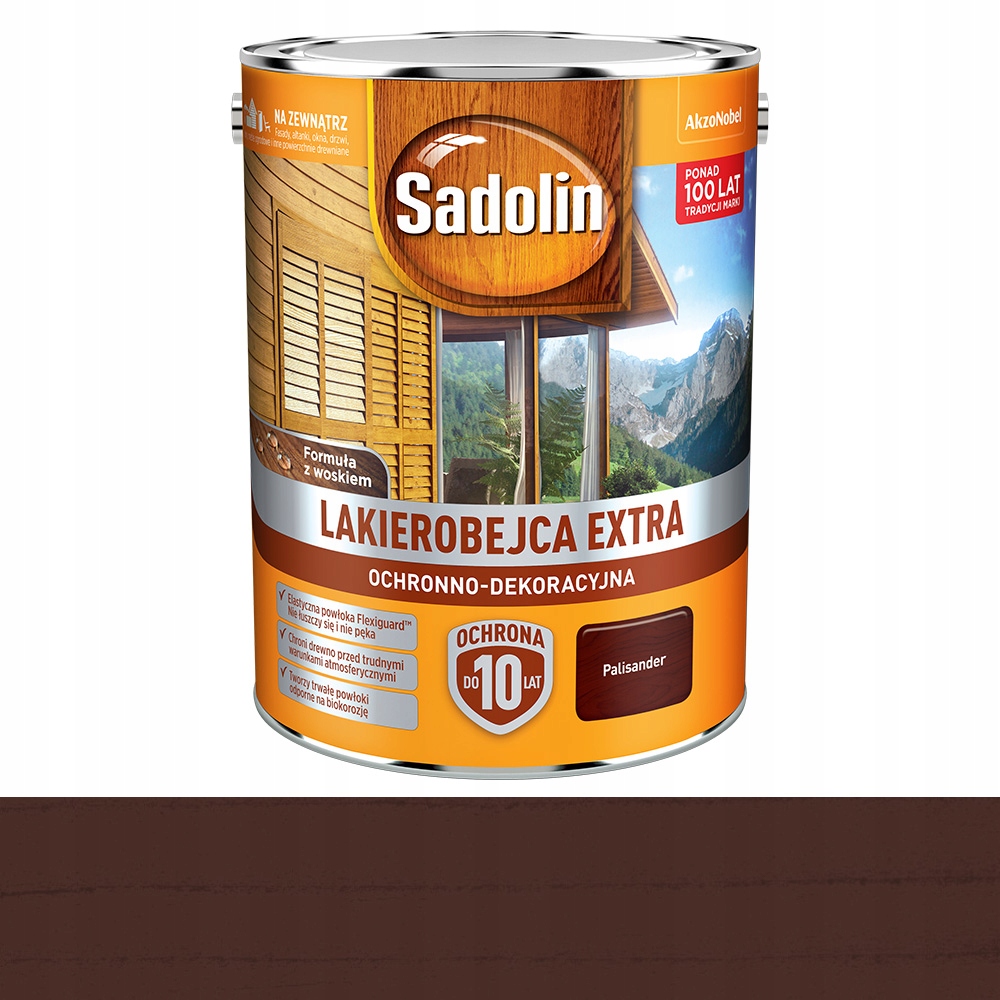 Sadolin Lakierobejca Extra do drewna 5L Palisander