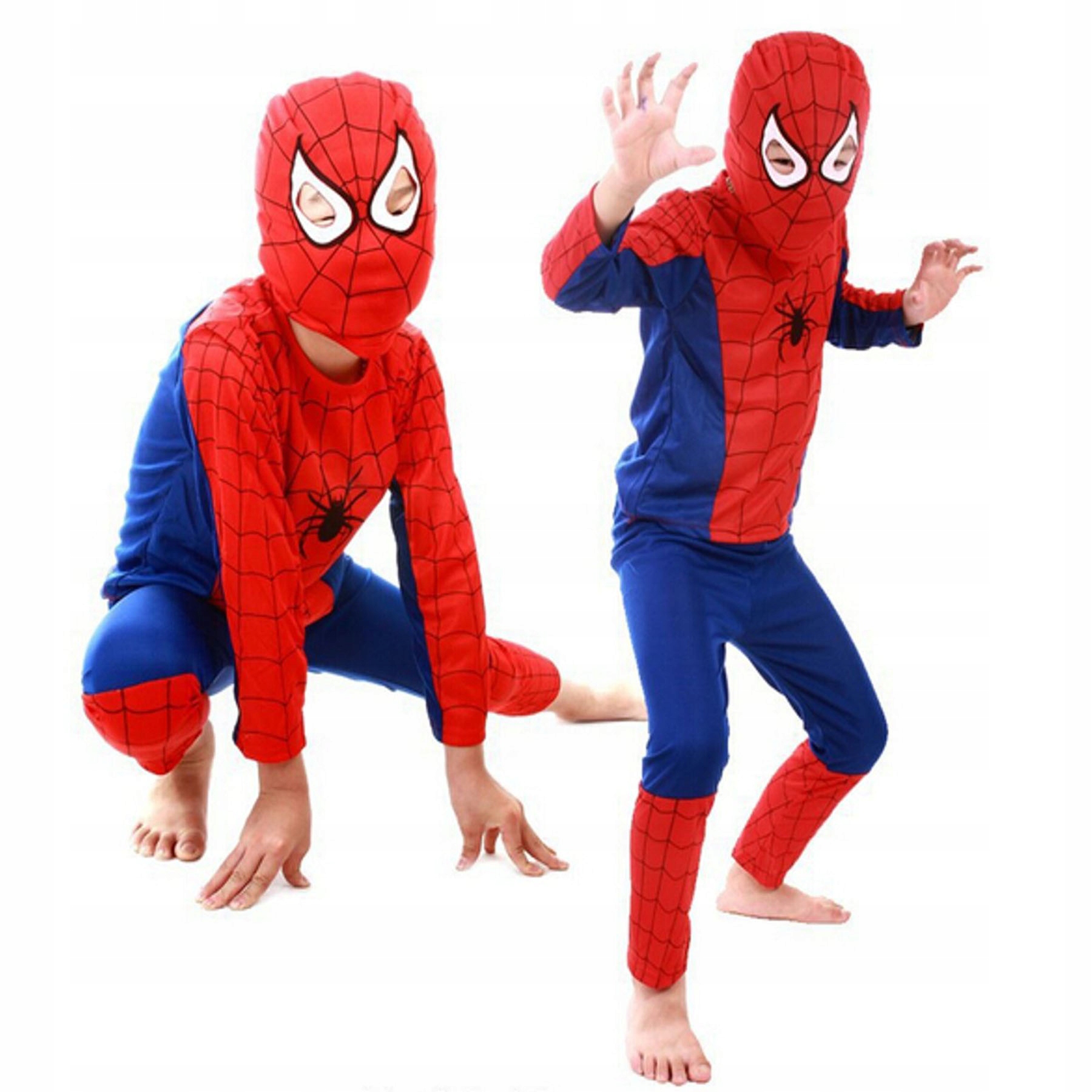 SPIDERMAN STRÓJ PRZEBRANIE DLA DZIECI MASKA RĘKAWICA WYRZUTNIA 122-128 4w1 Płeć Chłopcy