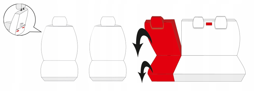 Pokrowce na fotele do Dacia Duster II 2020 P4 Rodzaj Dedykowane