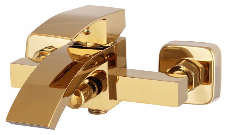 Vaňová Batéria Zlatá Do Kúpeľne Vodopád Kaskáda