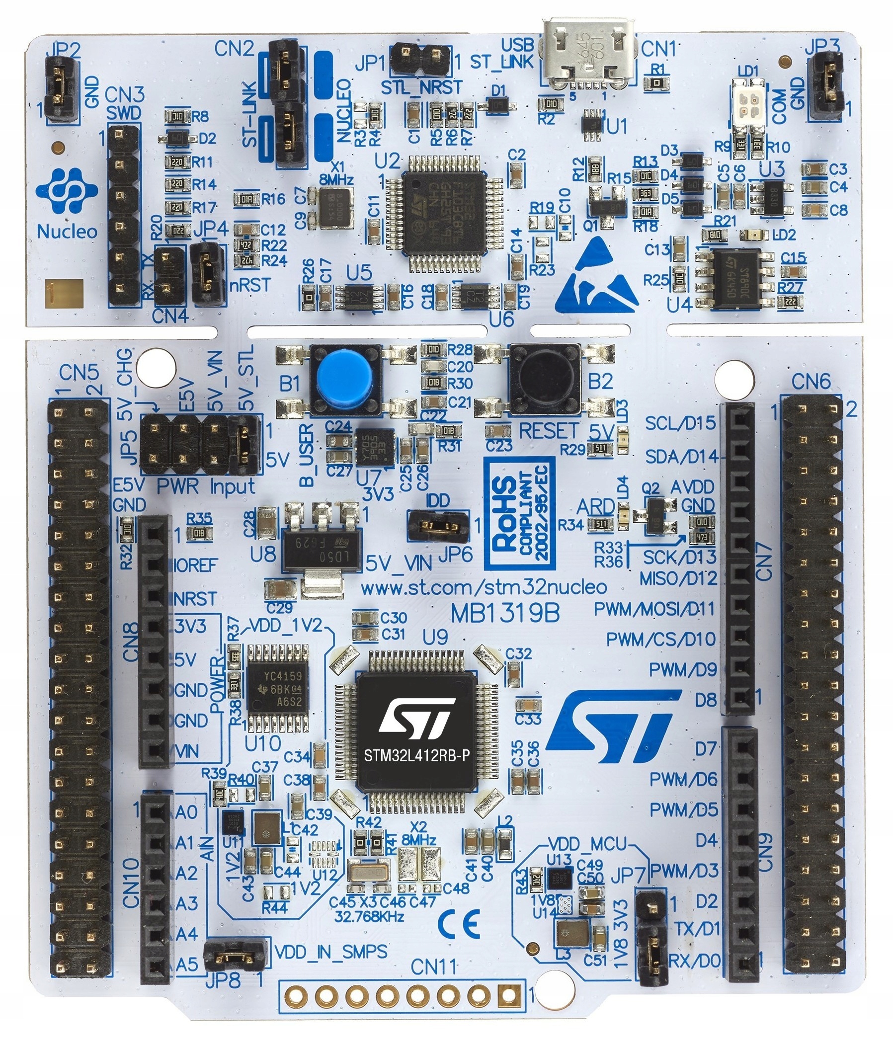 NUCLEO-L412RB-P zestaw startowy z STM32L412RB