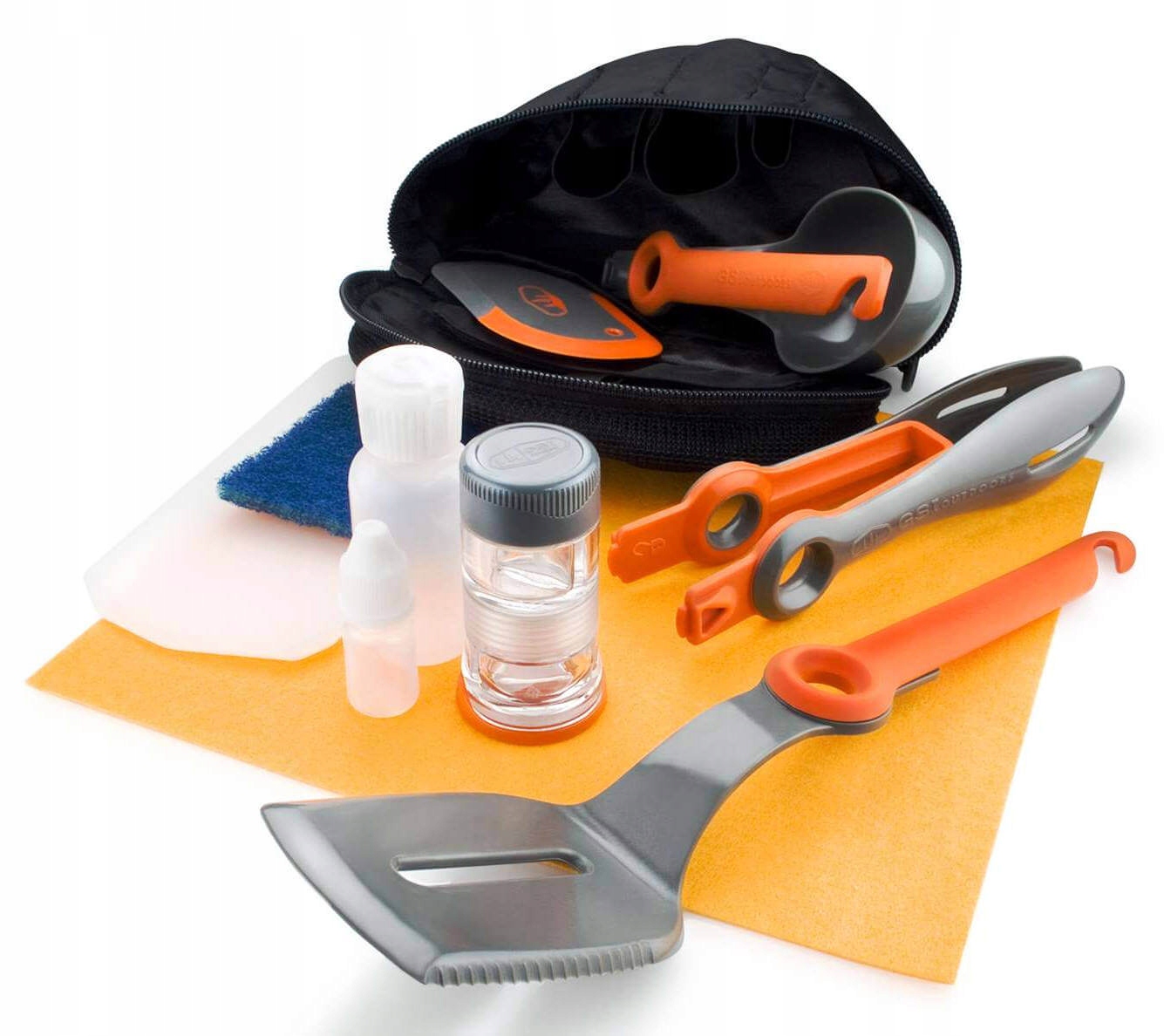 Sada turistického kempingového nádobí, kompaktní kuchyňská sada pro kempování