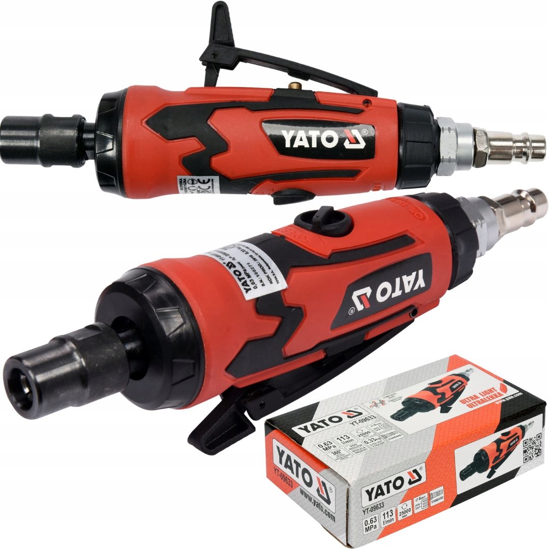 SZLIFIERKA PROSTA PNEUMATYCZNA Z REGULACJĄ PRĘDKOŚCI 50 MM KOMPOZYT YATO