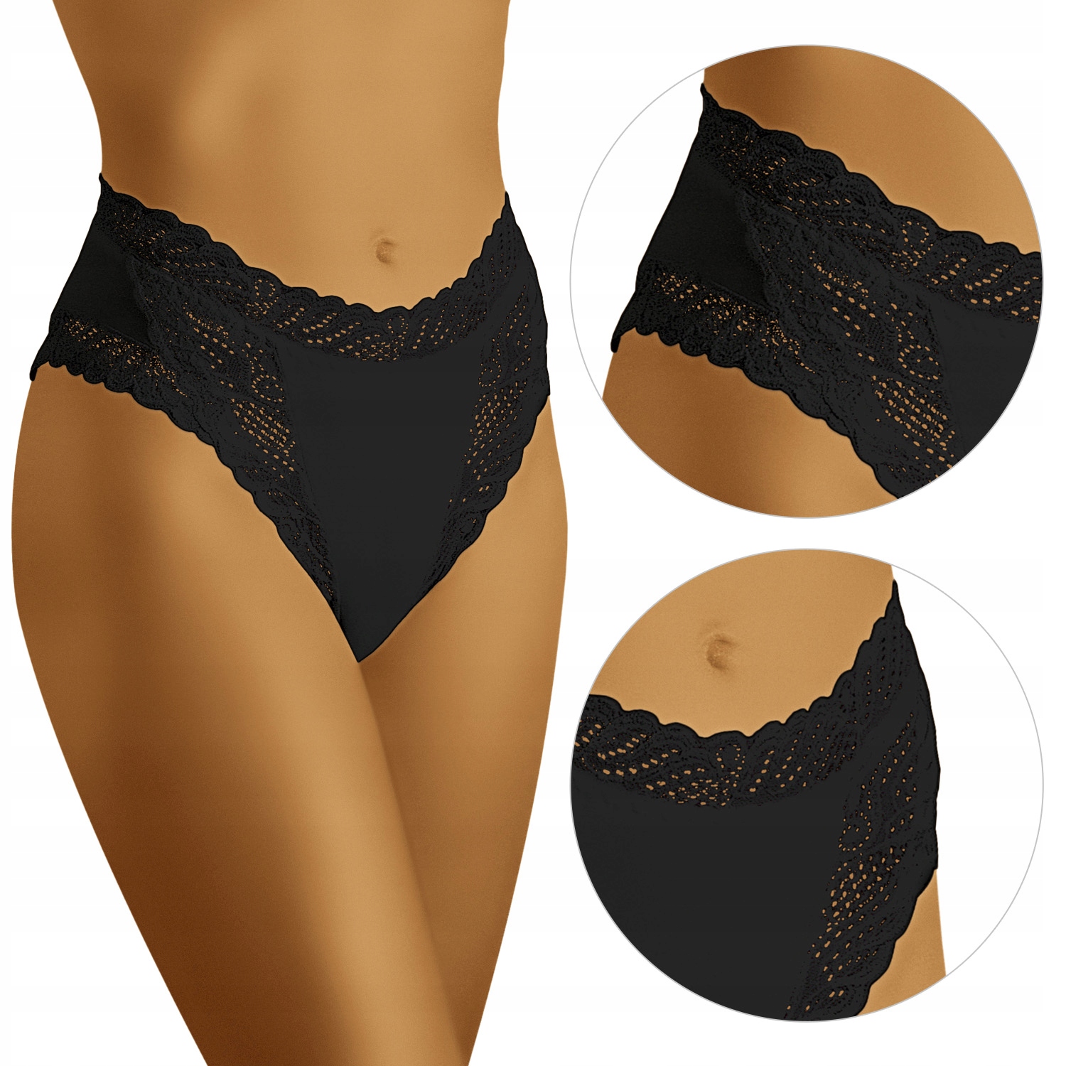 

Figi majtki damskie Wol-Bar Abra czarny L