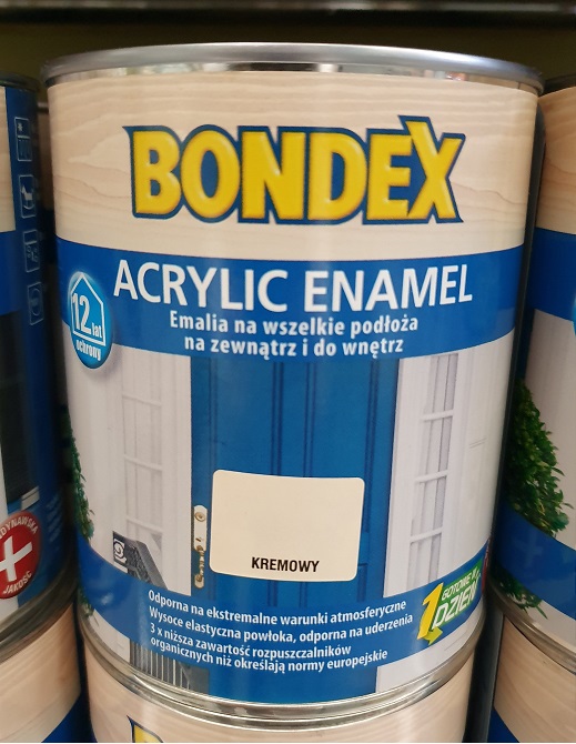 

Bondex emalia Kremowy 0,75L Emakol Supermal V33
