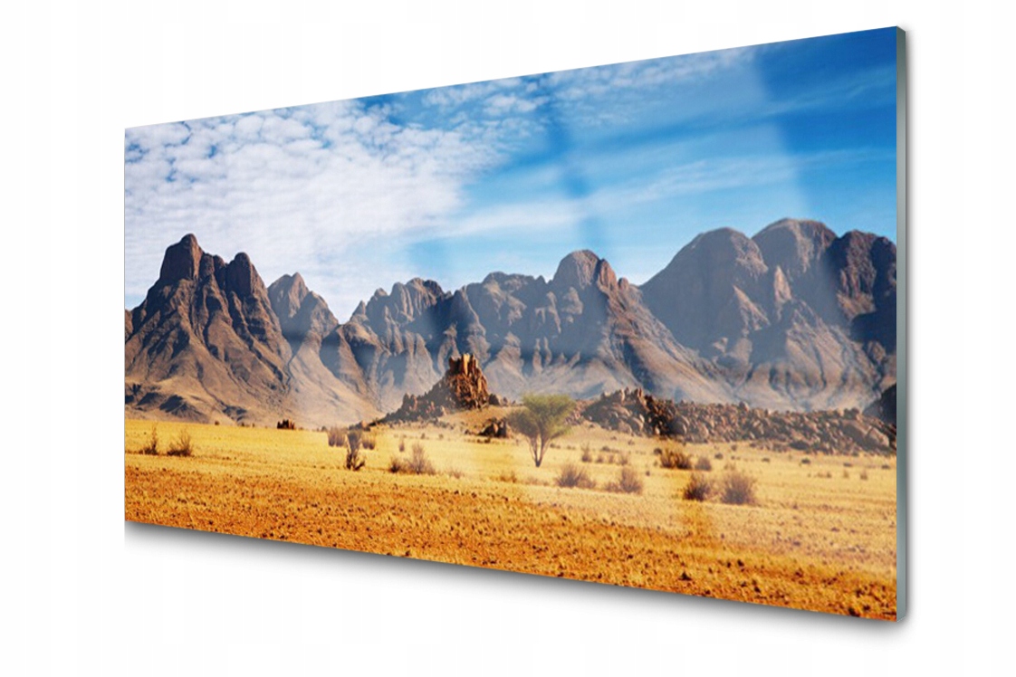 

Panel szklany Płytka Pustynia Góry 120x60 + Klej