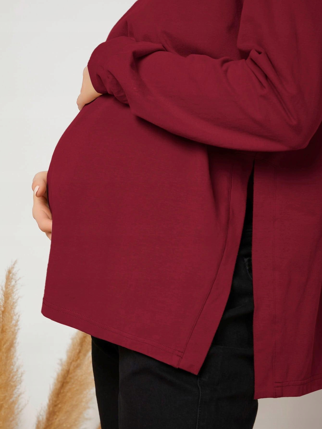 1G4B09 P21 SHEIN MATERNITY CZERWONA LEKKA BLUZA S Płeć kobieta