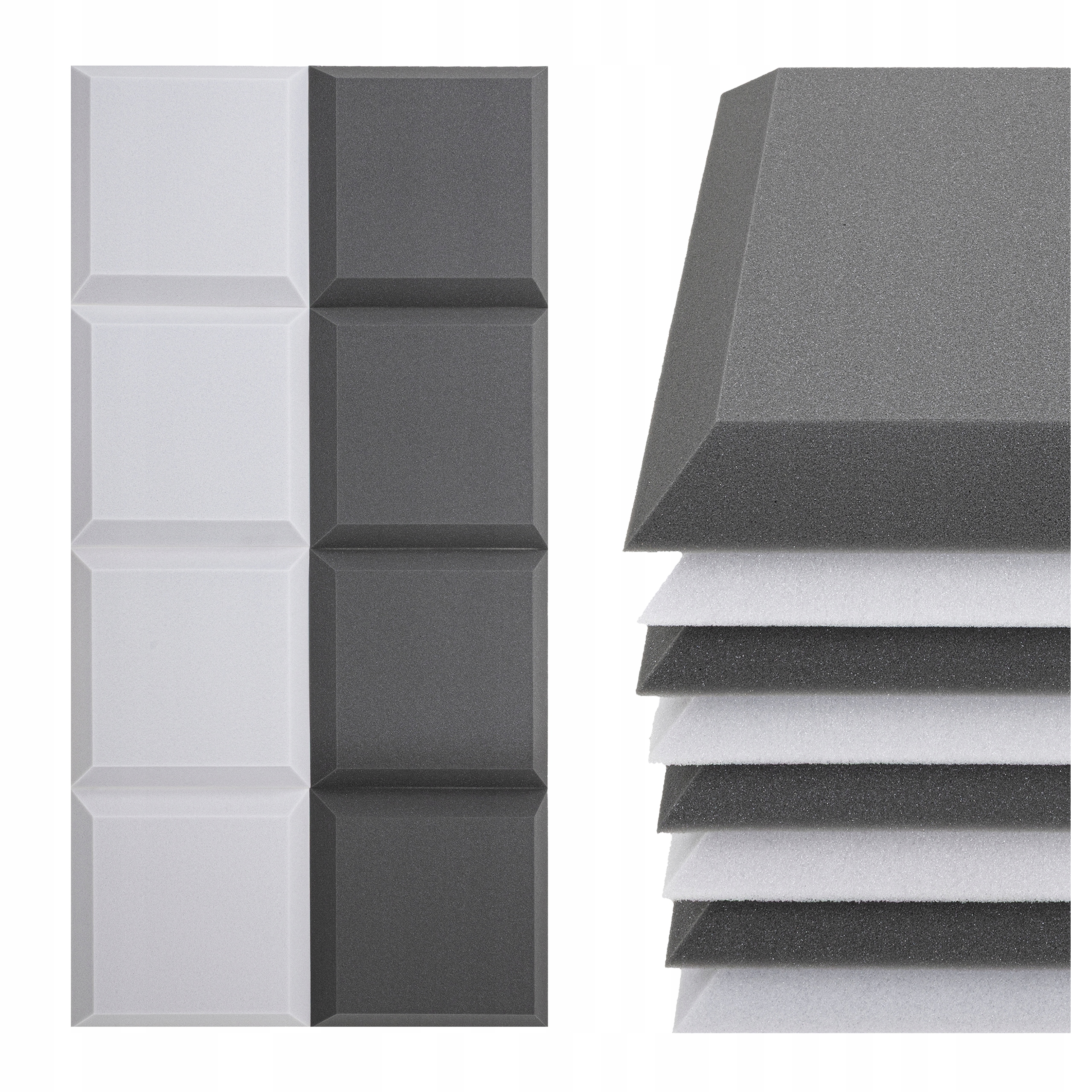 Odhlučniaca podložka na stenu, akustické panely, špongia, hrúbka 5 cm, atesty 50x50