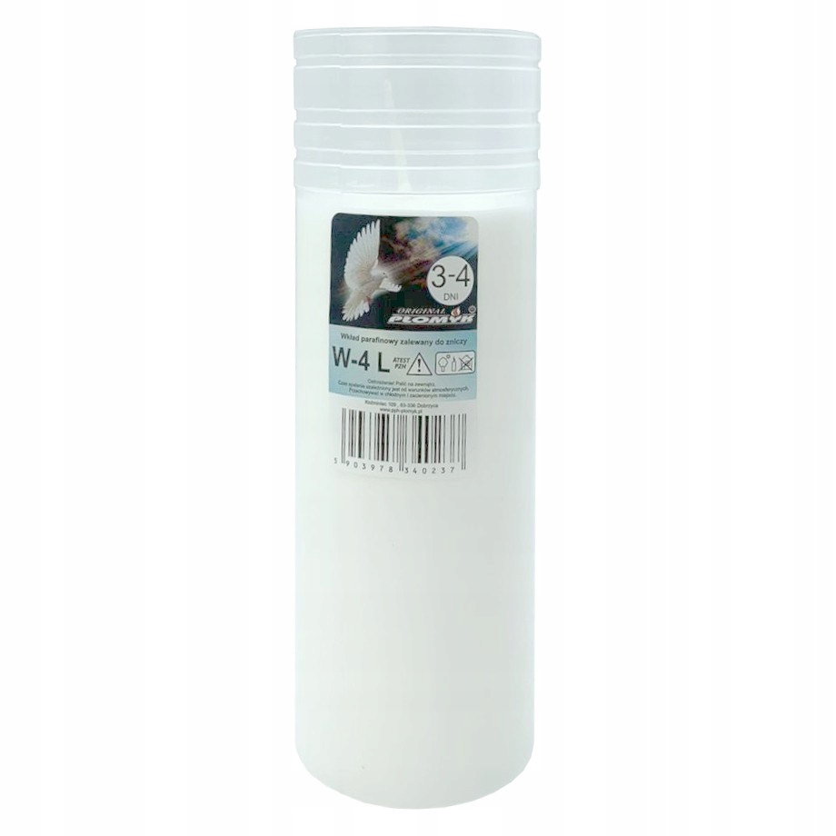 

Wkład do zniczy Płomyk W-4 L 72-96h 3-4 dni 1szt