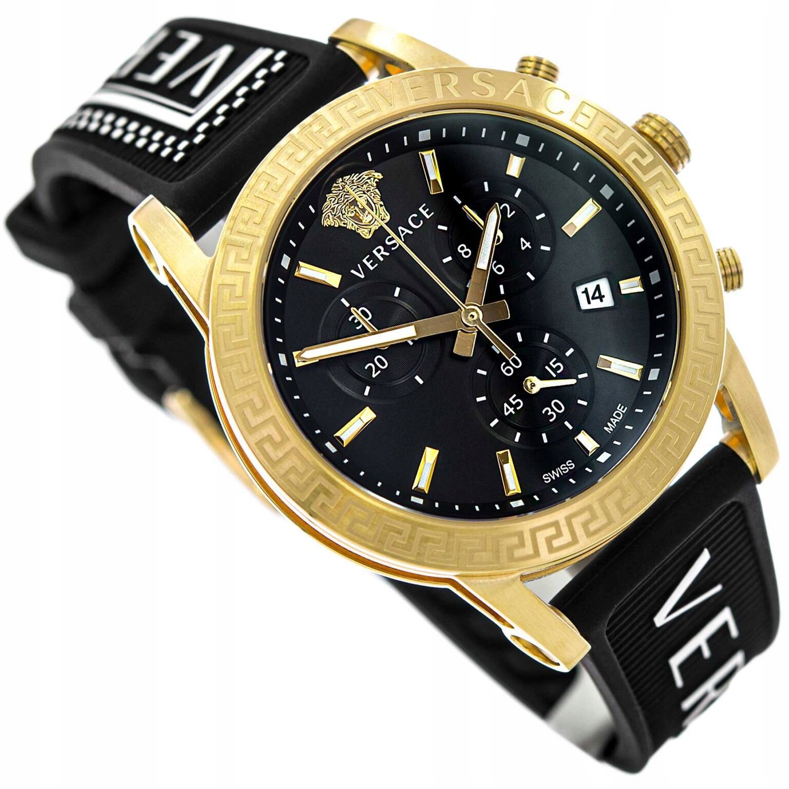 Dámské Hodinky Versace VEKB00422 Sport Tech Lady Černé Na Řemínku Datumovka
