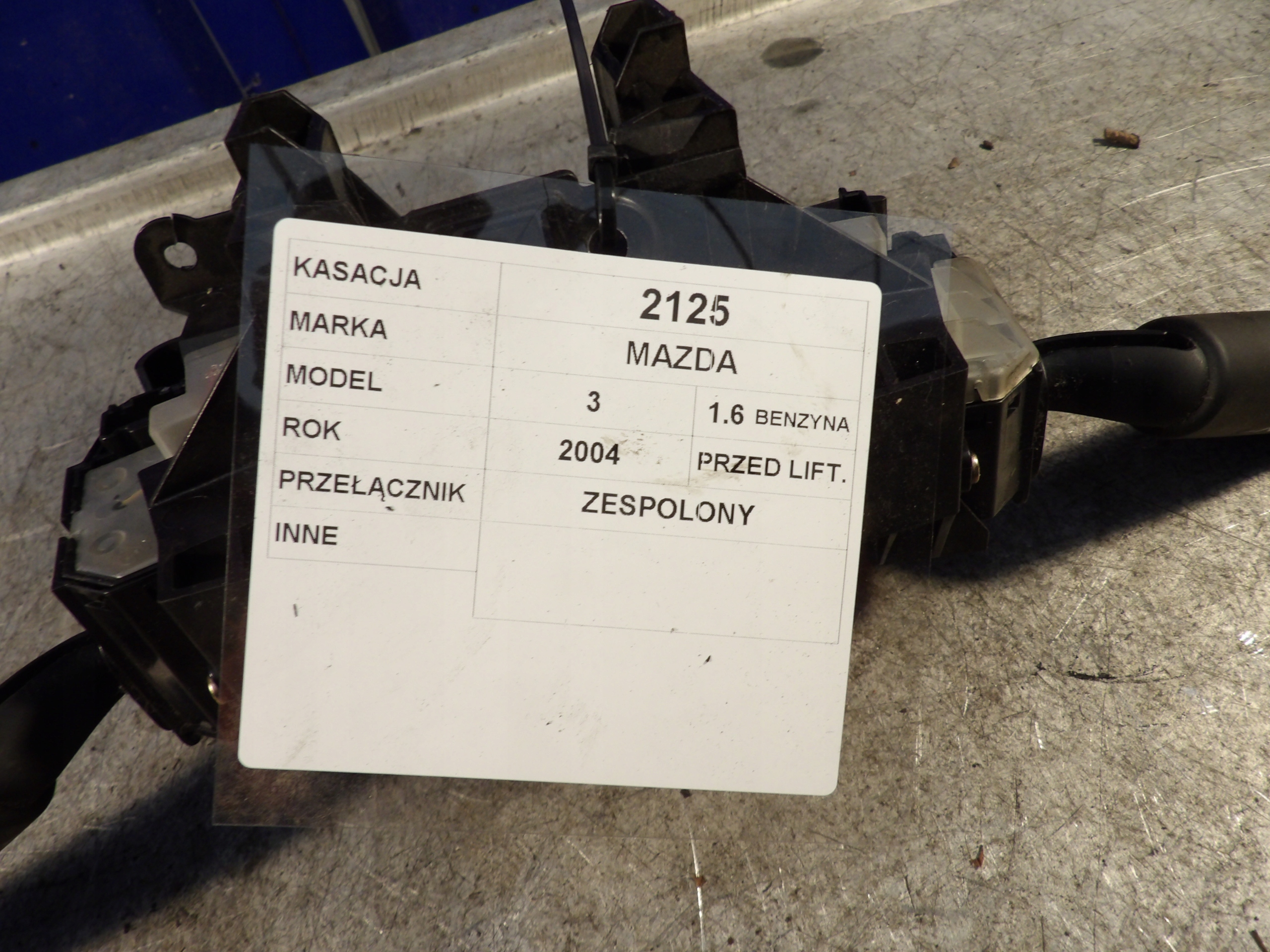 Mazda 3 DEVIO LUCI TERGICRISTALLO TERGI 17D953 BP4L