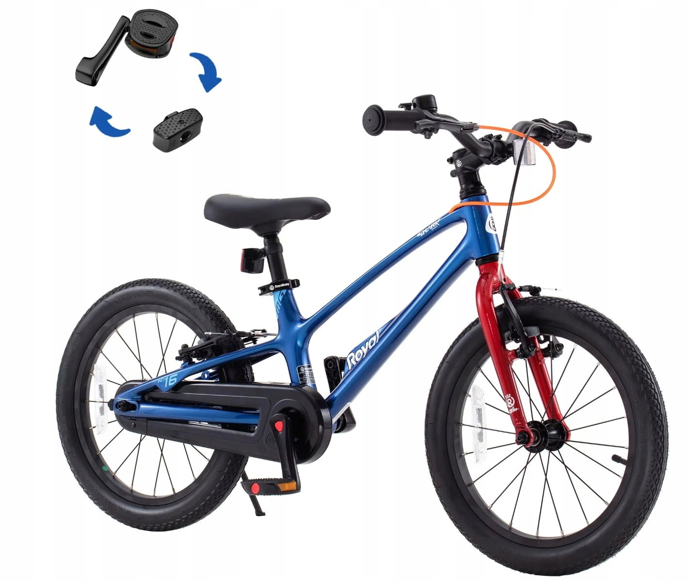 Rower dziecięcy 16" Royal by Tabou Space niebieski czerwony R25