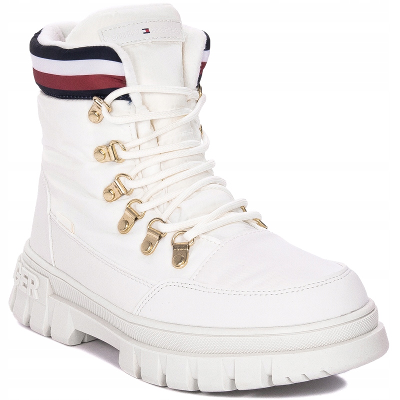 Tommy Hilfiger Boty 33062 Lace-up Ivory Ecru