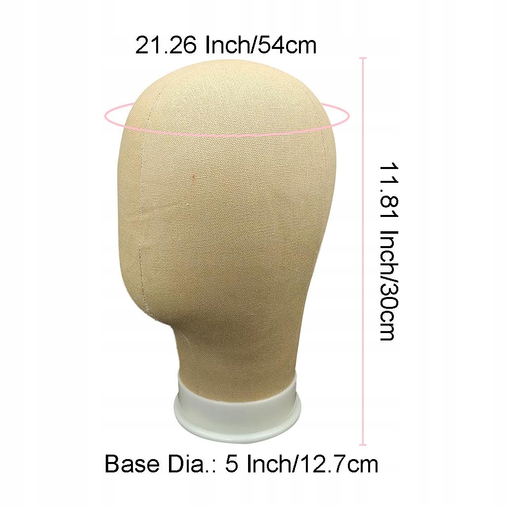 Głowa bloku płótna khaki do robienia peruk manekin kapelusz peruki wyświetl Marka inna marka