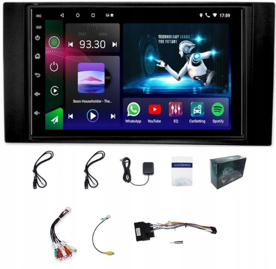 Rádio Android Usb Wifi Bt Ford C-max Kuga Galaxy Smax Focus 2GB 64GB