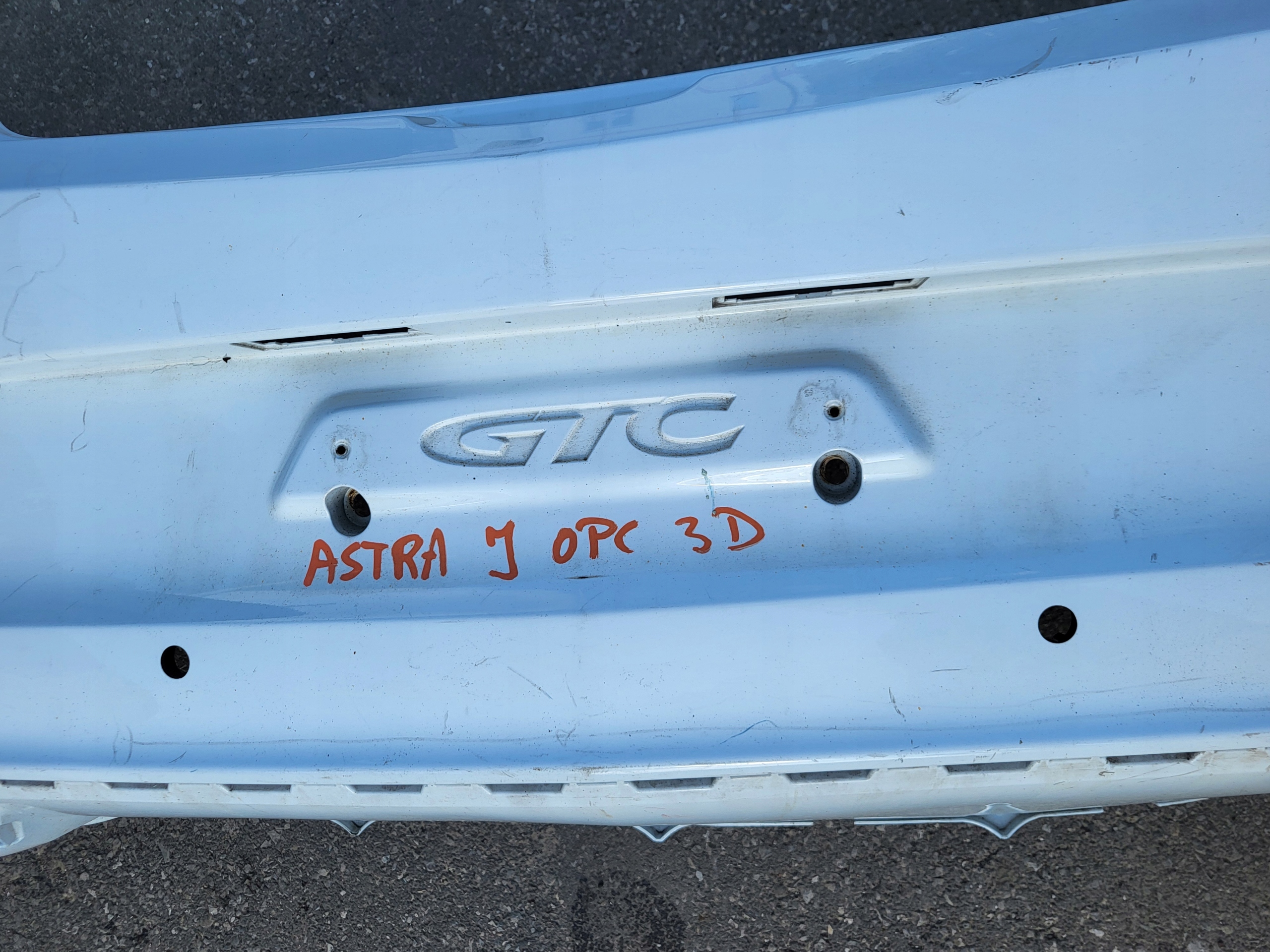 bumper rear rear part OPEL ASTRA IV J GTC OPC 3D OE