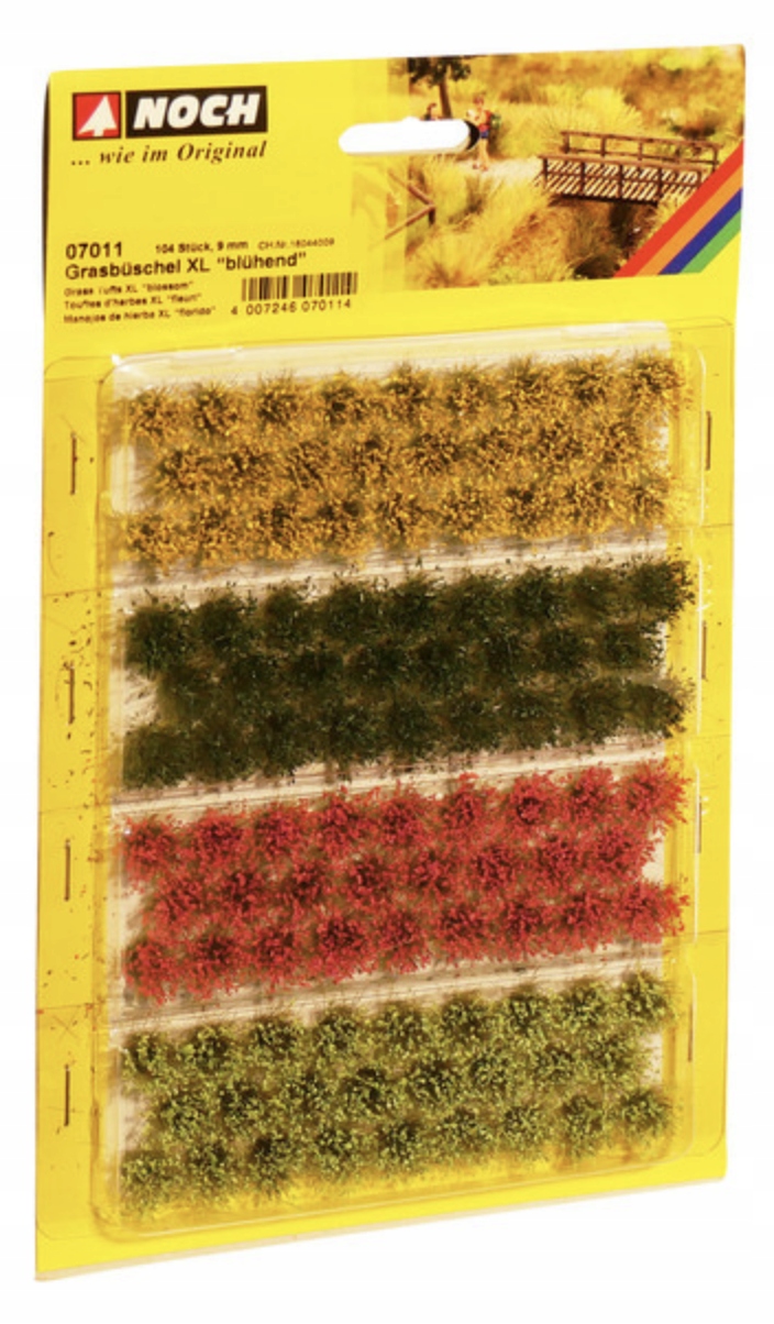 Noch 07011 , sada trsů trávy , 9mm/104ks