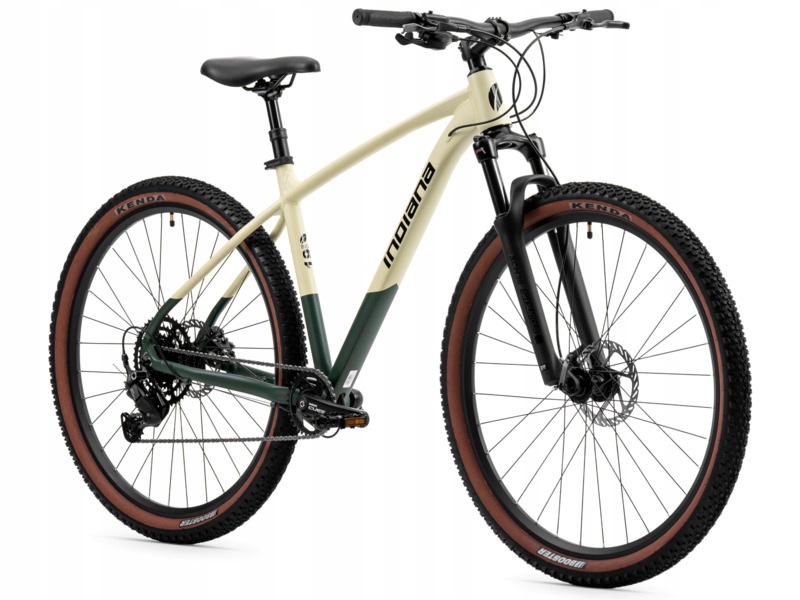 Rower górski Mtb Indiana Q3 Dropp M19 29 cali męski Beżowo-zielony