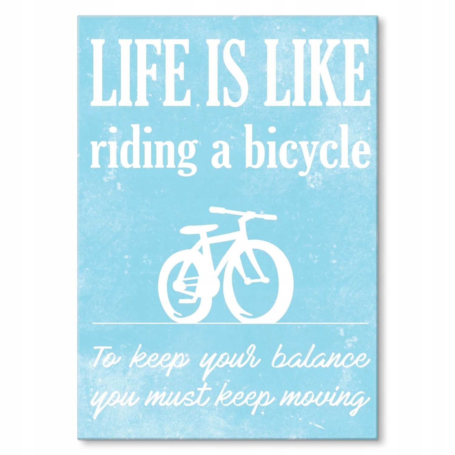 Kovový plakát Life is like a bike S