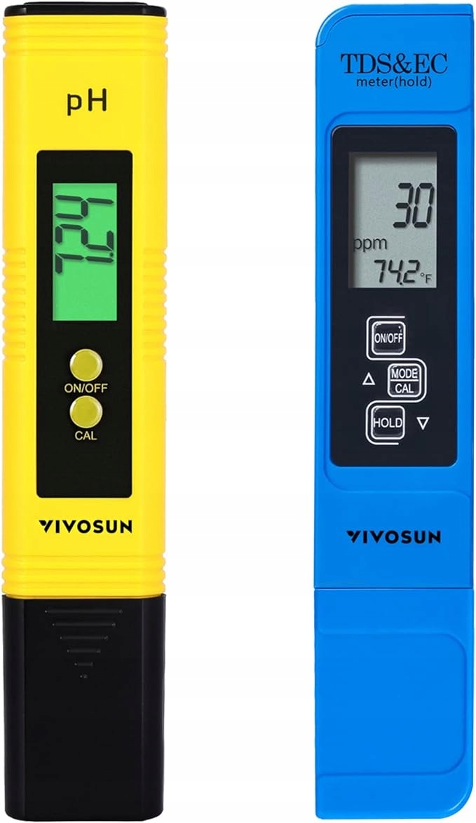 Levně Měřič pH Tds Ec pro vodu 0-14 pH 9990 ppm