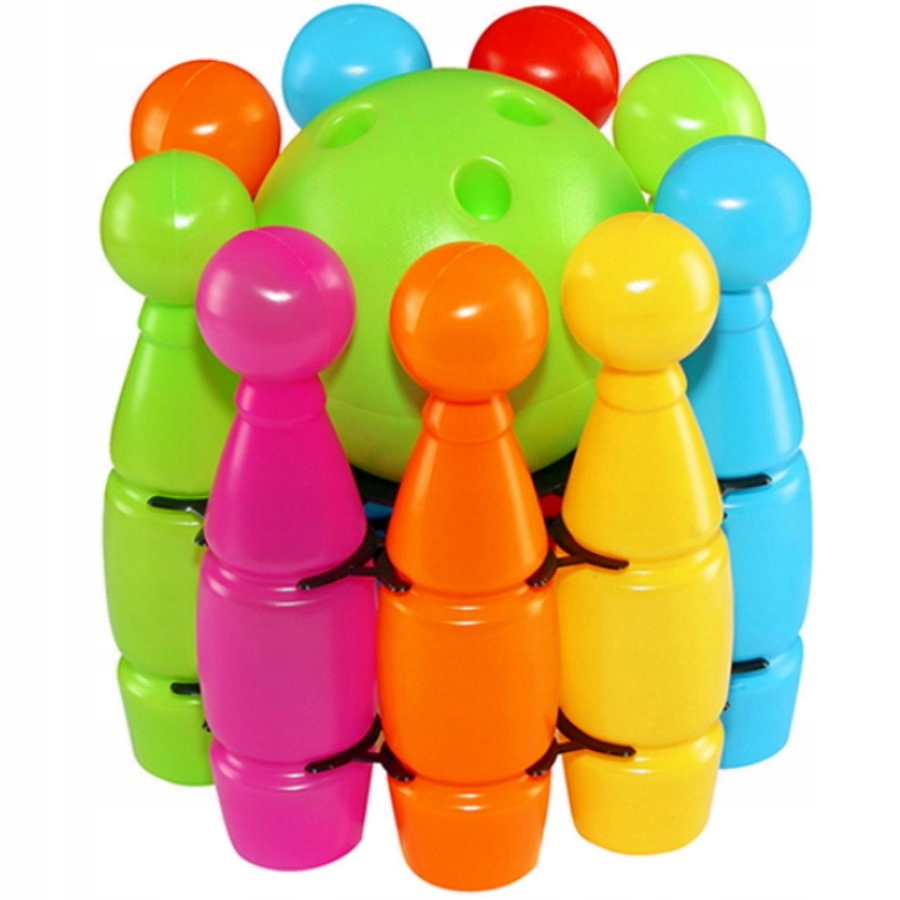 KOLOROWE KRĘGLE MAXI 9 SZT W KOSZYKU + KULA EAN (GTIN) 5907760025388