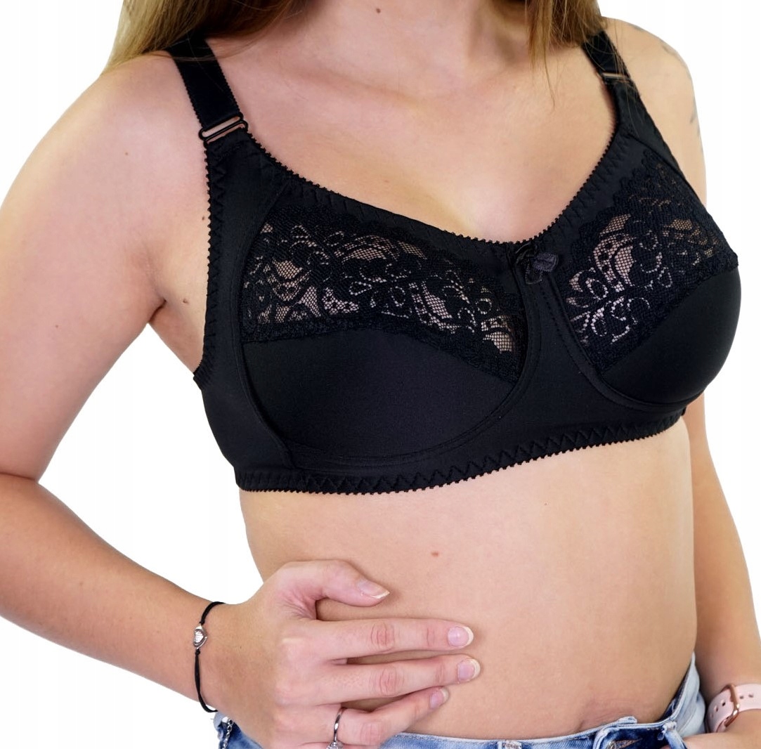 

Biustonosz stanik Stella czarny miękki 95C
