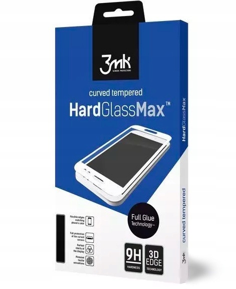Tvrzené sklo 3MK HardGlass Max pro Apple iPhone 8 černé