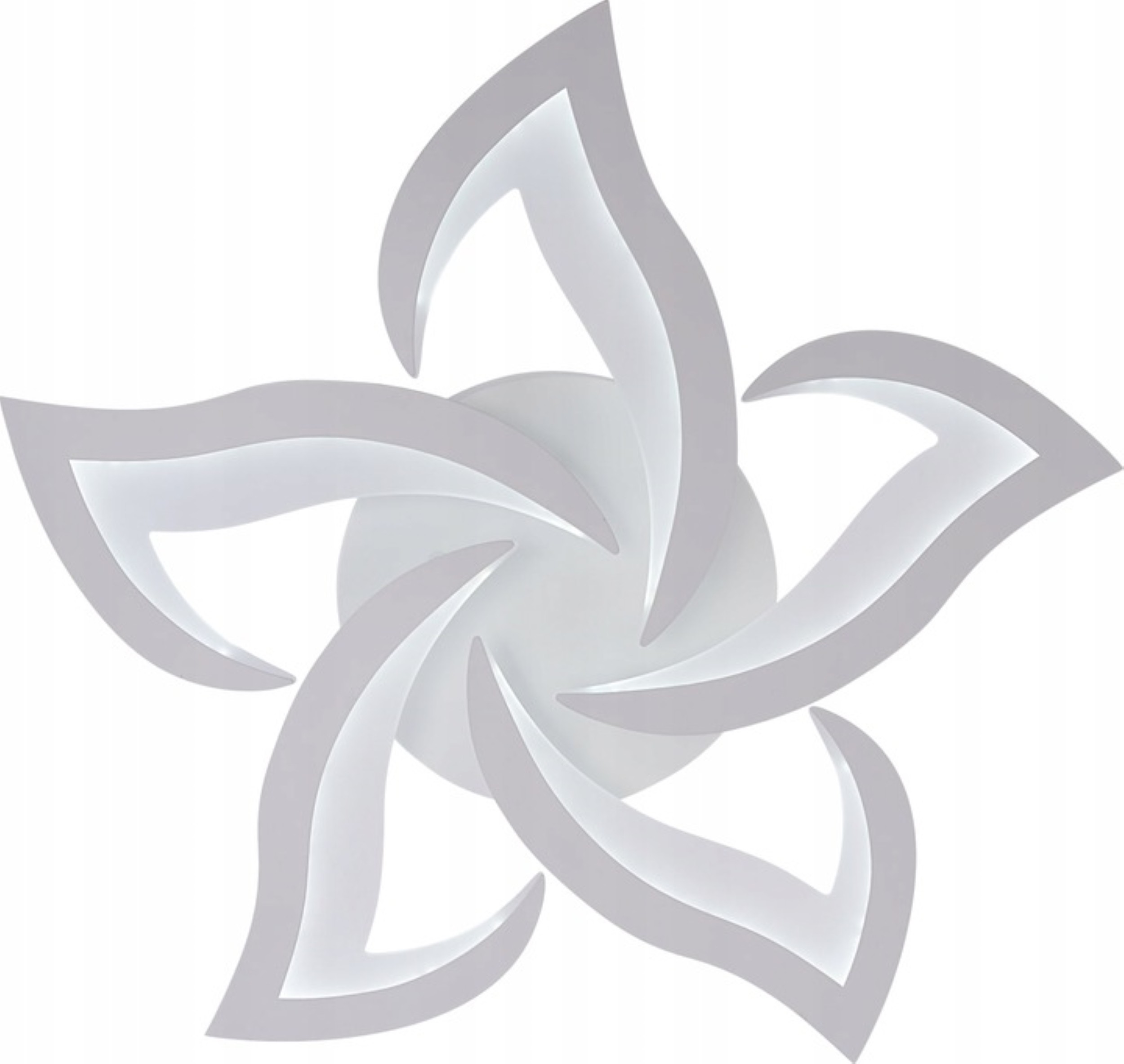 Lampa Sufitowa Do Pokoju Dziecięcego Led Biała Kwiat Żyrandol 55CM Pilot